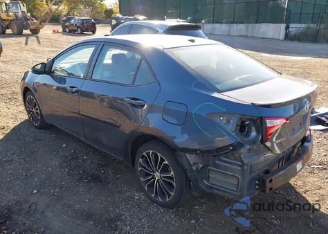 2015 Toyota Corolla S Premium from USA, damaged, VIN 2T1BURHE1FC310948